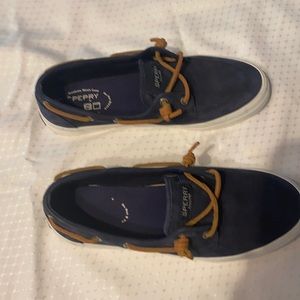Sperry Top-Sider Crest Navy Boat Shoes  Size 9